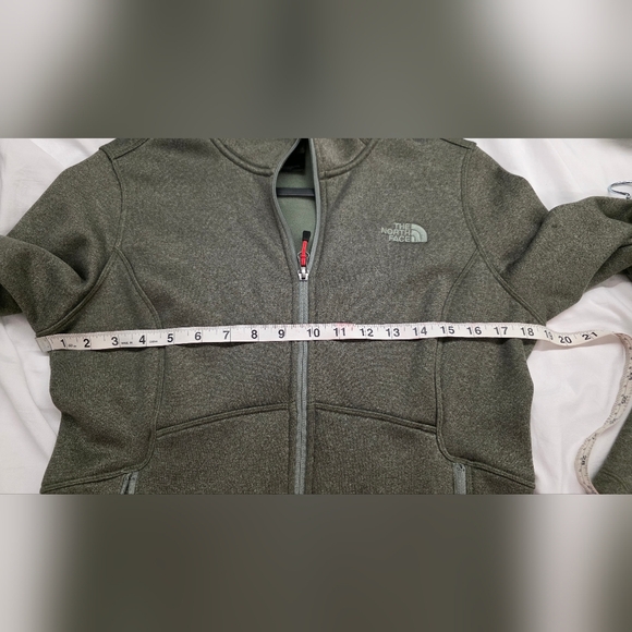 The North Face Softshell Full-Zip Jacket Gray/Green Medium - Picture 4 of 11
